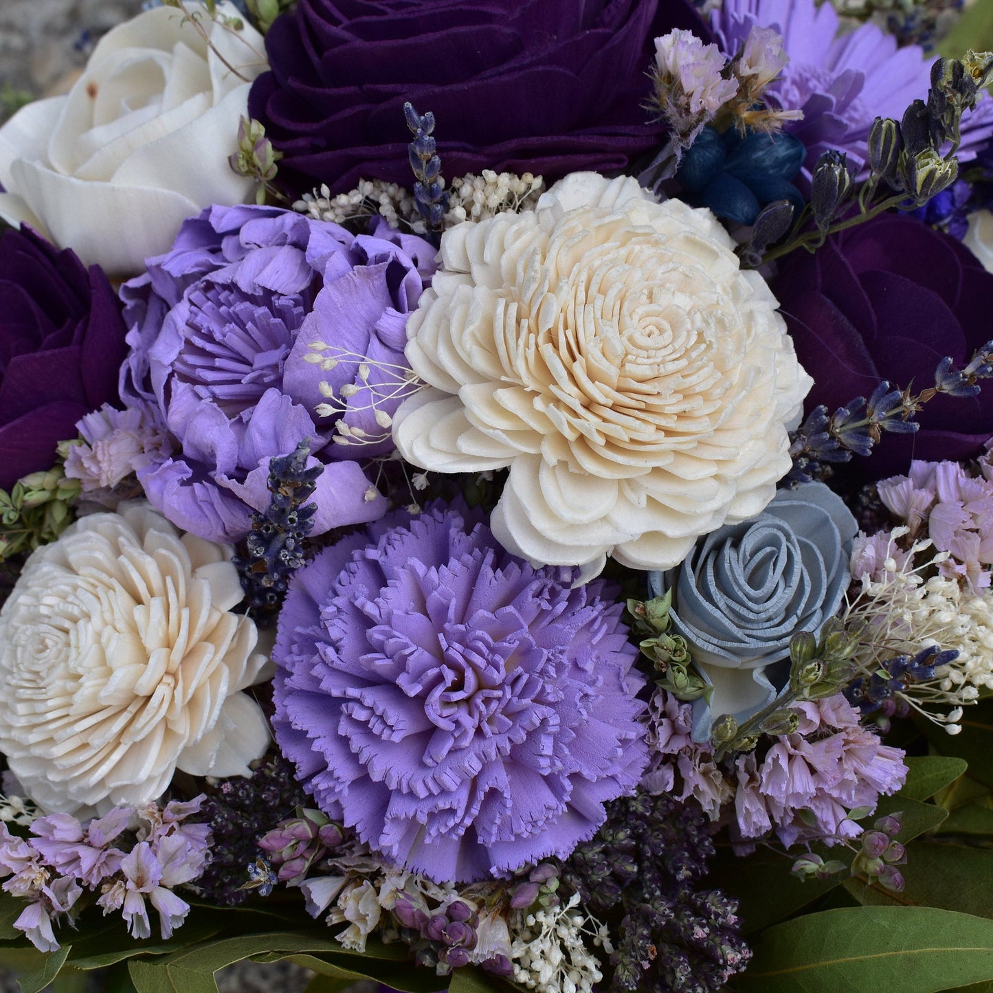 Petite Amour Wood Flower Bouquet