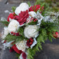 Classic Christmas Winter Wood Flower Bouquet