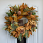 Fresh Magnolia, Pine Aussi, and Pinecone Fall Greenery Wreath