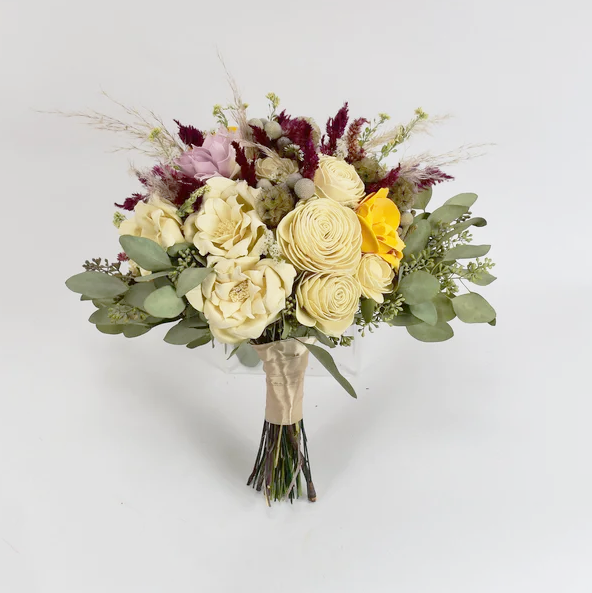 Mojave Sunset Wood Flower Bouquet Collection