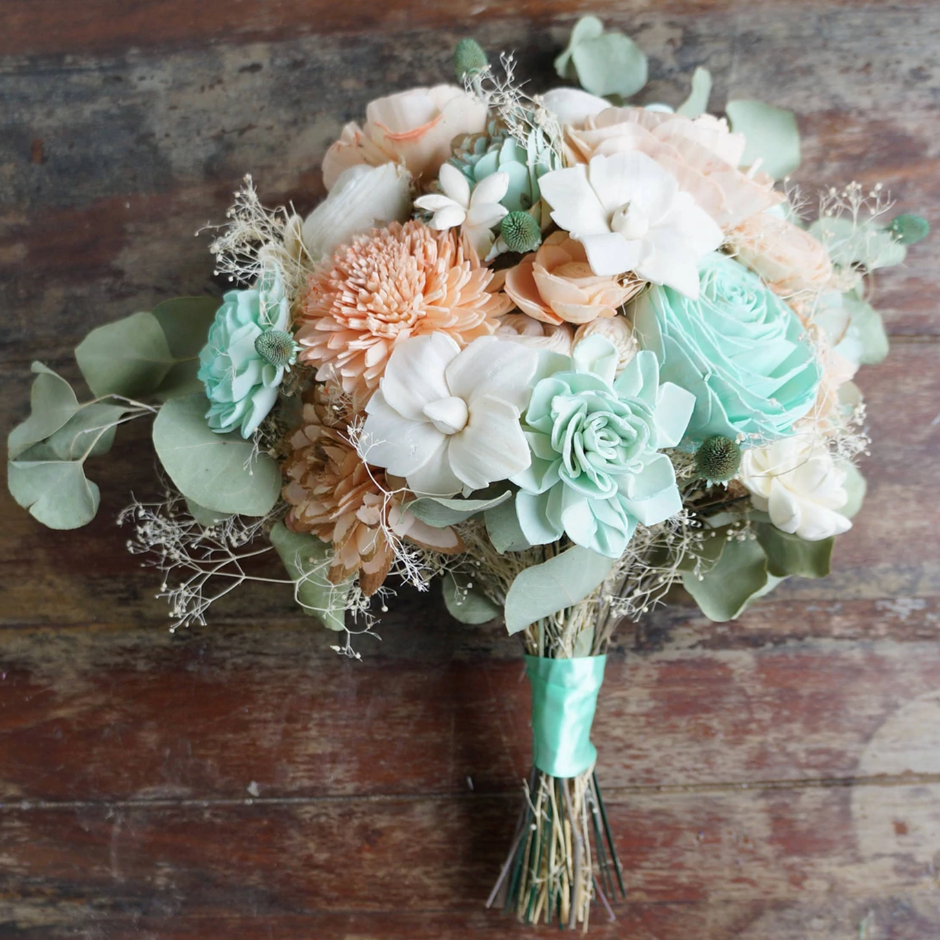 Mint Sorbet Wedding Bouquet