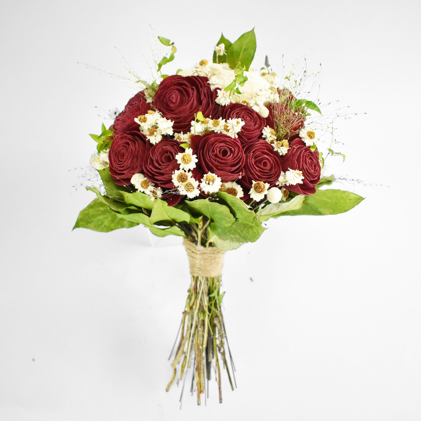 Rustic Rose Wood Flower Bouquet Collection