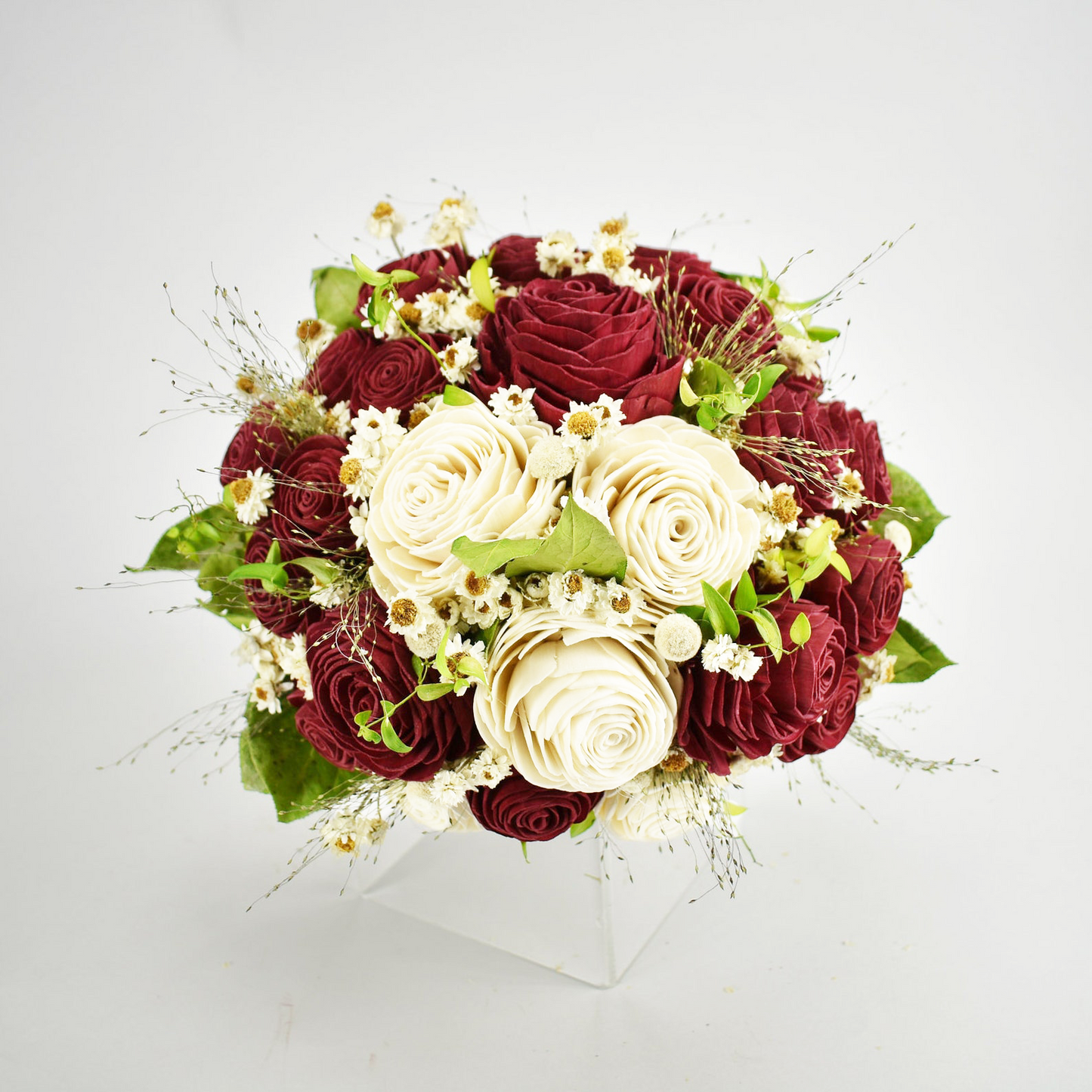 Rustic Rose Wood Flower Bouquet Collection