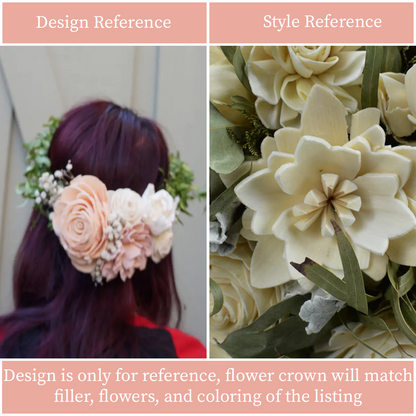 Tuscan Charm Wood Flower Bouquet Collection
