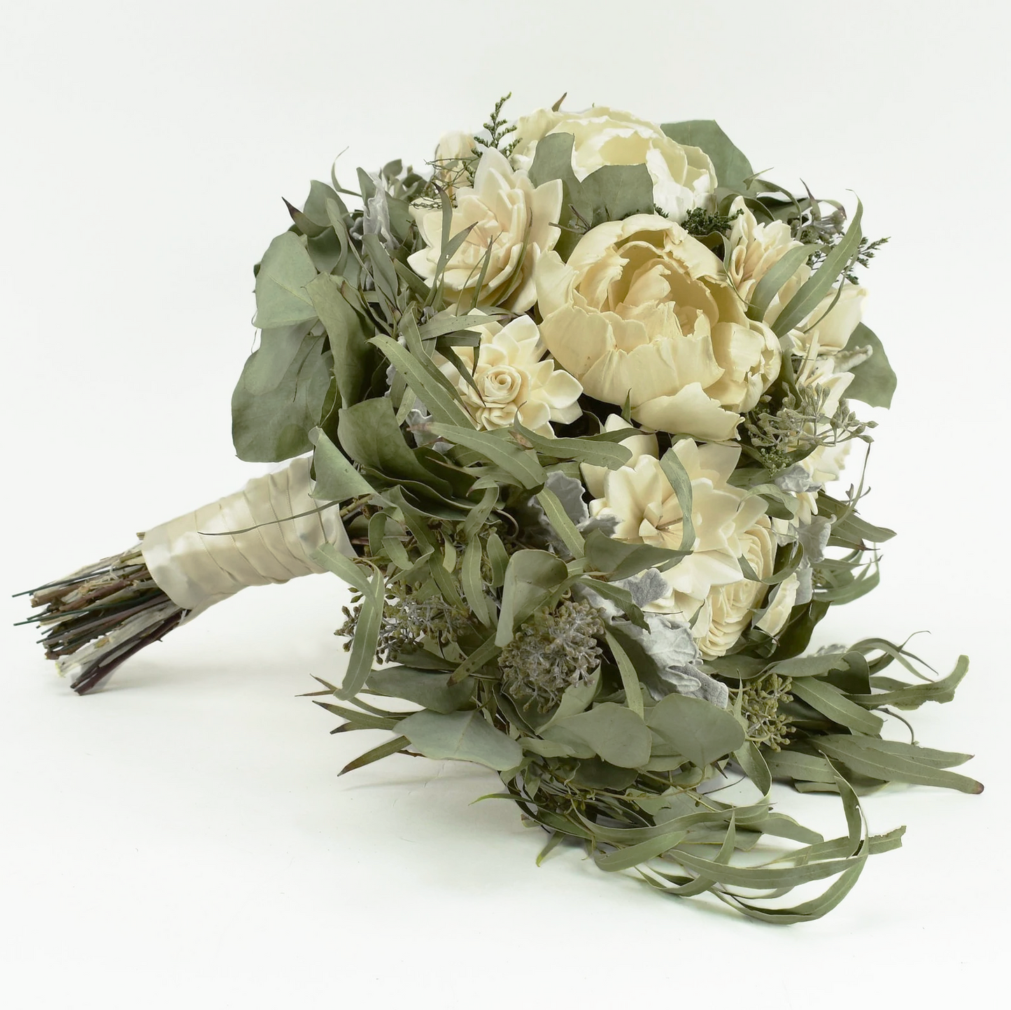 Tuscan Charm Wood Flower Bouquet Collection
